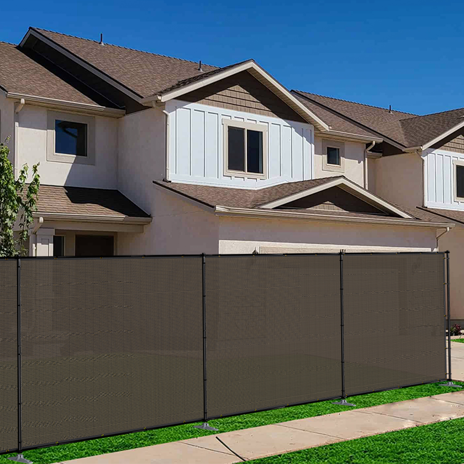 Bamboo Reed Privacy Fence Roll - Natural, 6ft High X 16.4ft Long, For Balcony/Garden Windbreak & Screening