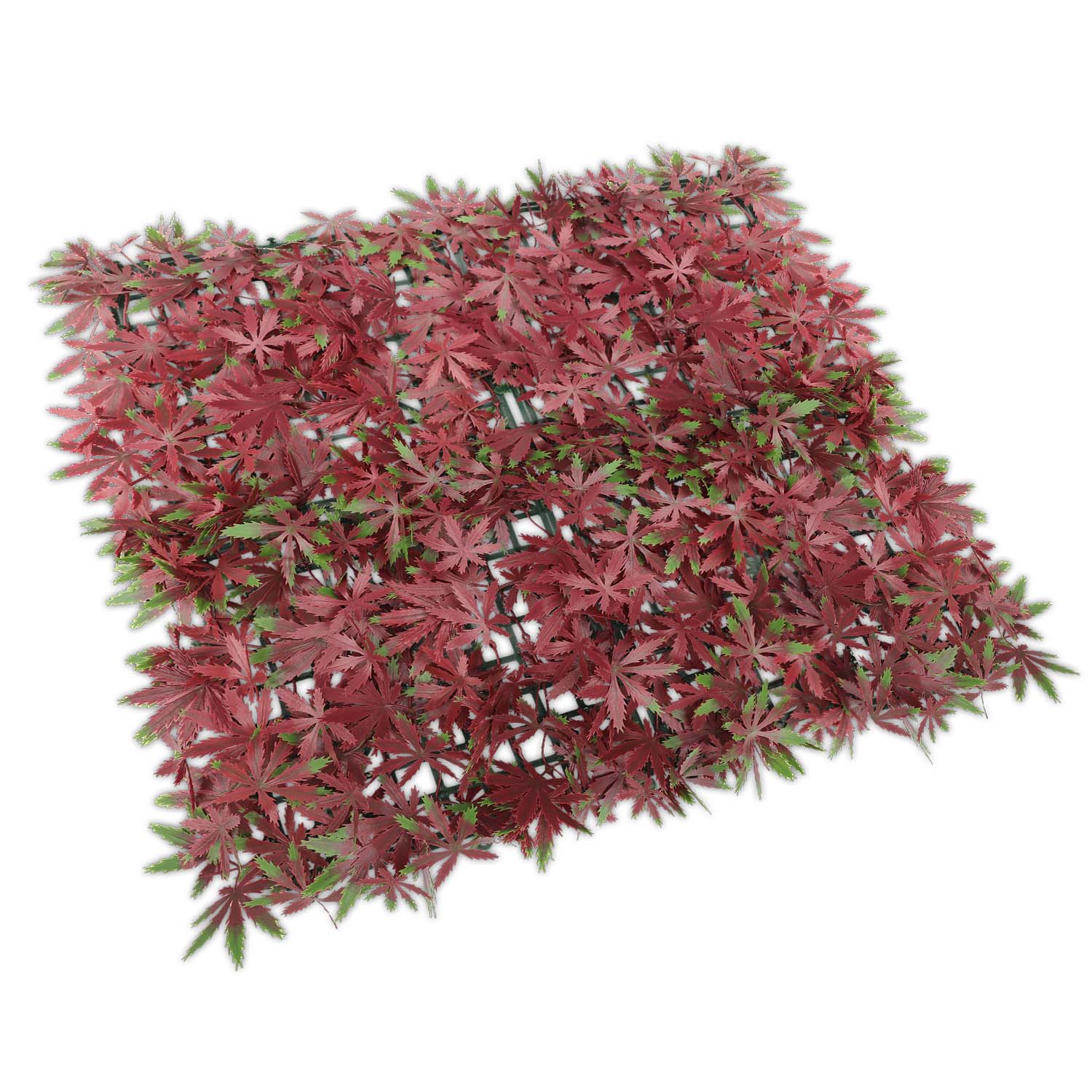 20″x 20″ Artificial Faux Leaf Red Maple Fence Screen Greenery Wall Decor Panel