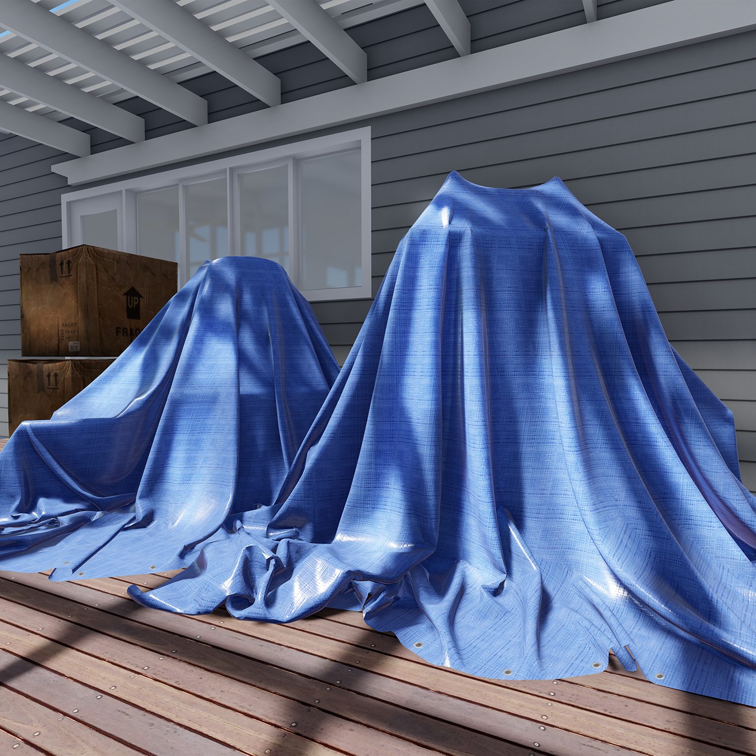 TANG Tarps Extreme Heavy Duty Waterproof Tarp for Roof Patio Pool Boat Outdoor